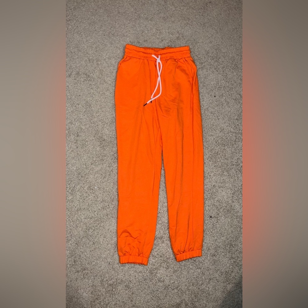 Bright Orange Sweatpants